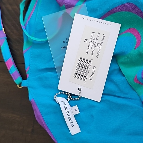 NWT WeWoreWhat Ronnie Draped Viscose Mini Dress retail $195 Size M - Picture 8 of 10